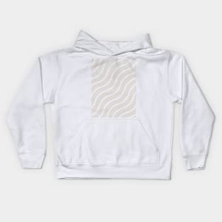 Thin Gold Lines Waves Kids Hoodie